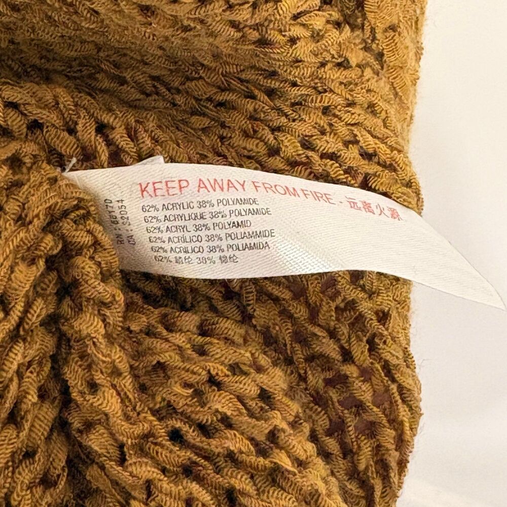 Free People Beach Open Knit Oversized Brown Sweater Sz M - Picture 5 of 5